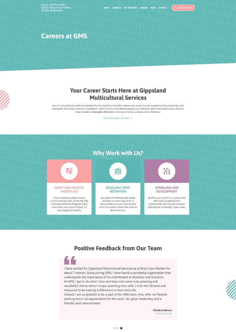 careers page