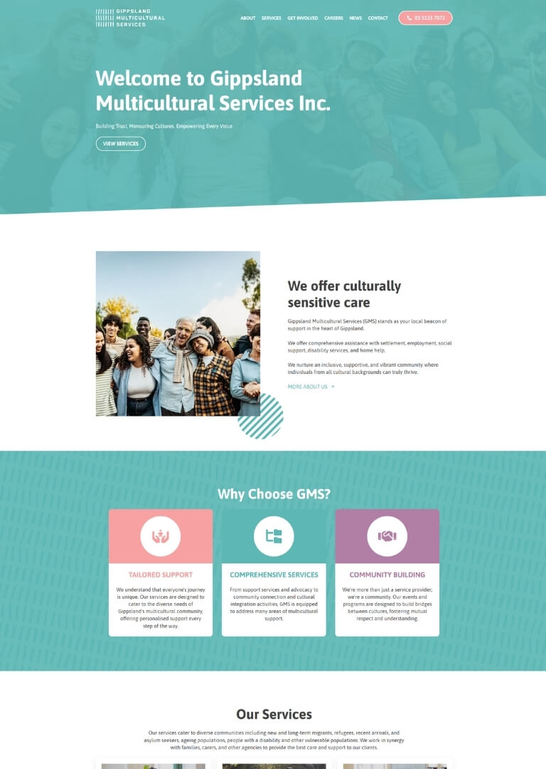 home page